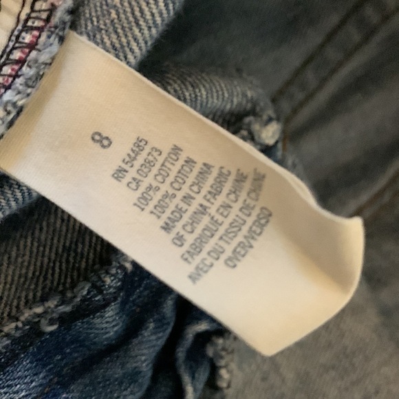 American Eagle‎ beaded jean shorts size 8 - Picture 9 of 10